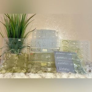 Plastic Candy Molds, Sugar Molds, Butter Molds Bundle- Lot of 15 Molds